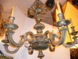 Antique Large Silver Plated Chandelier