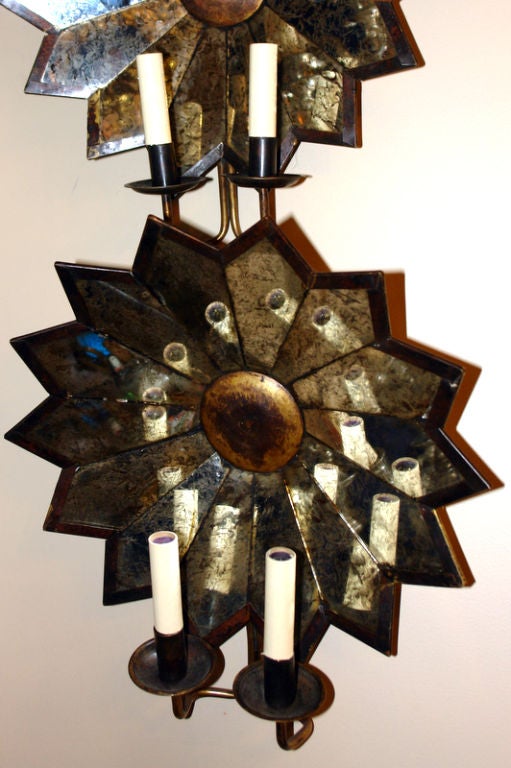 Star Shaped Mirror Sconces