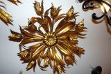 Gilt Metal Light Fixture