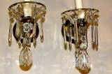 Pair of Crystal Drop Sconces