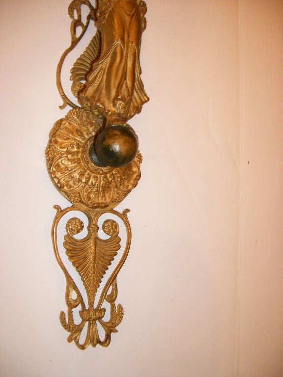 Pair of Large Empire Sconces For Sale 1
