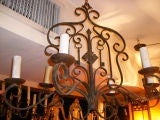 Oval Wrought Iron Chandelier