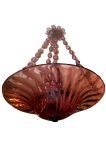 Antique Purple Venetian Glass Fixture