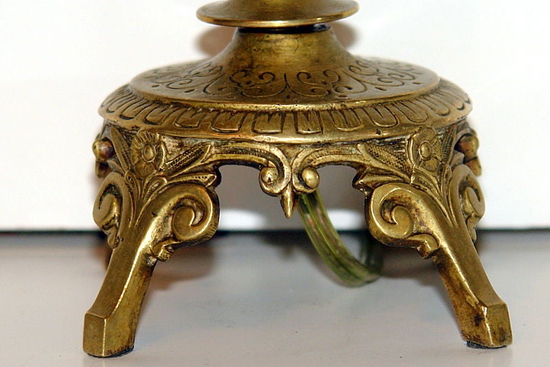 Einzelne Grand Tour-Kerzenleuchterlampe (19. Jahrhundert) im Angebot