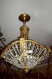 Light Fixture with Crystal Beads