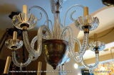Clear Hand-blown Glass Chandelier
