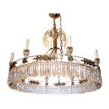 Empire Style Chandelier in Lucite