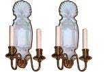 Set of 4 Mirrored Sconces