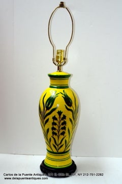 Single Hand-painted Porcelain Lamp