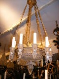 Used Cut Crystal Empire Chandelier