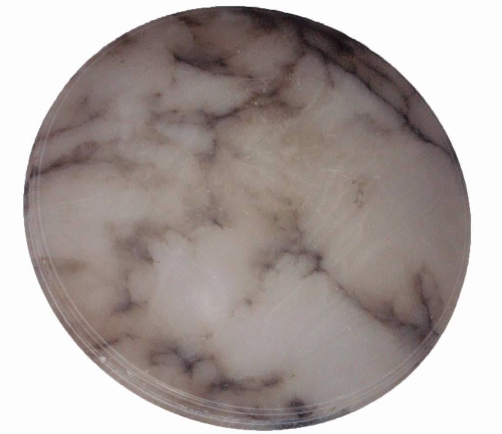 Carved Alabaster Light Fixture