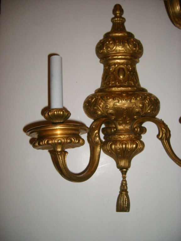 Pair of Large Caldwell Sconces In Good Condition For Sale In New York, NY