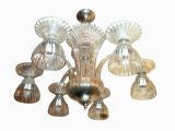 Clear Murano Glass Chandelier
