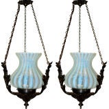 Pair of  Bronze Lanterns