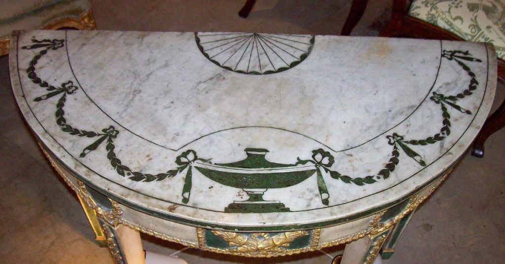 NEOCLASSIC MARBLE TOP CONSOLE