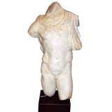 CAST MARBLE ROMAN TORSO