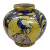 Italian Maiolica Pottery Vase Italian Maiolica Pottery Vase