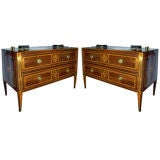 A PAIR OF ITALIAN NEOCLASSIC CHESTS