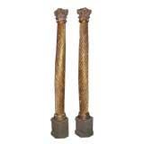 18TH CENTURY ITALIAN GILTWOOD COLUMNS