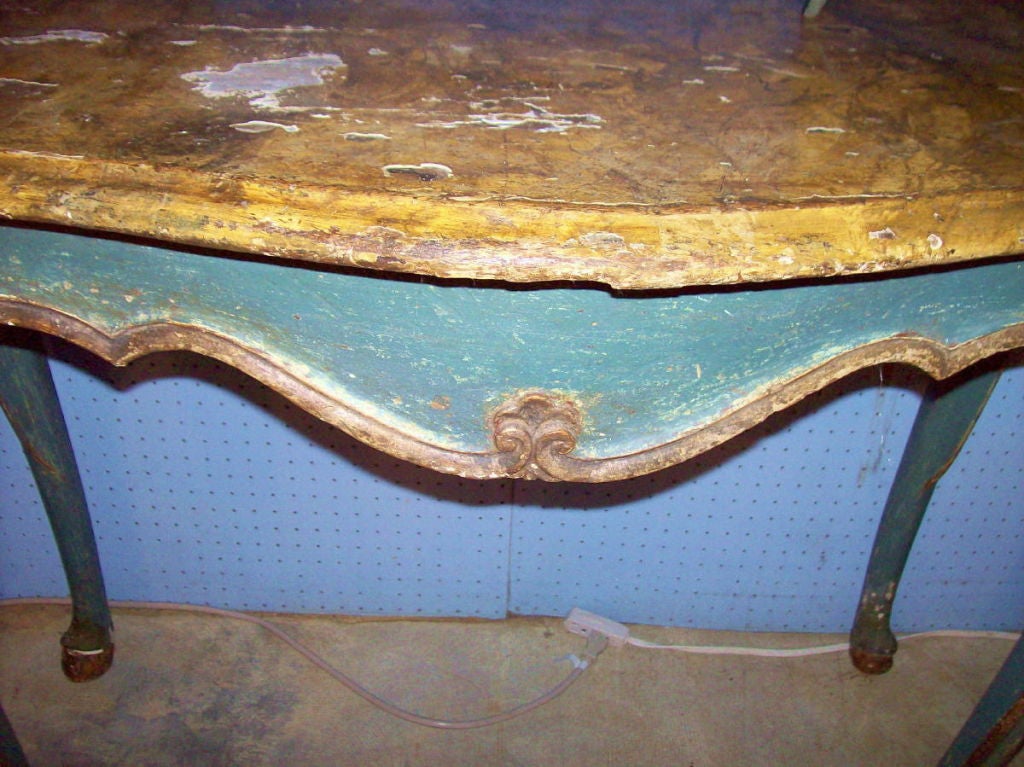 Rococo 18th Century Venetian Console Table For Sale