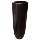MONUMENTAL BLACK TERRA COTTA PLANTER
