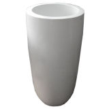 LARGE WHITE TERRA COTTA PLANTER