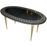 Vintage Italian Marble Top Coffee Table