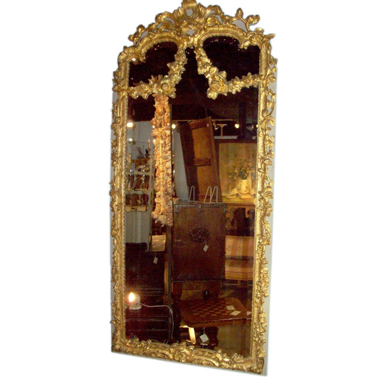European Giltwood Mirror For Sale