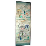 Antique PAIR OF CHINESE WALLPAPER PANELS