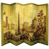 Antique ITALIAN WALLPAPER SCREEN