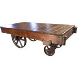 Vintage Industrial "Nutting" Truck / Coffee Table