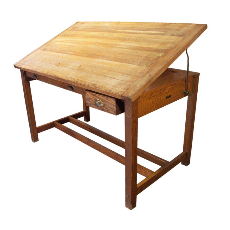 Wooden Dietzgen Drafting Table