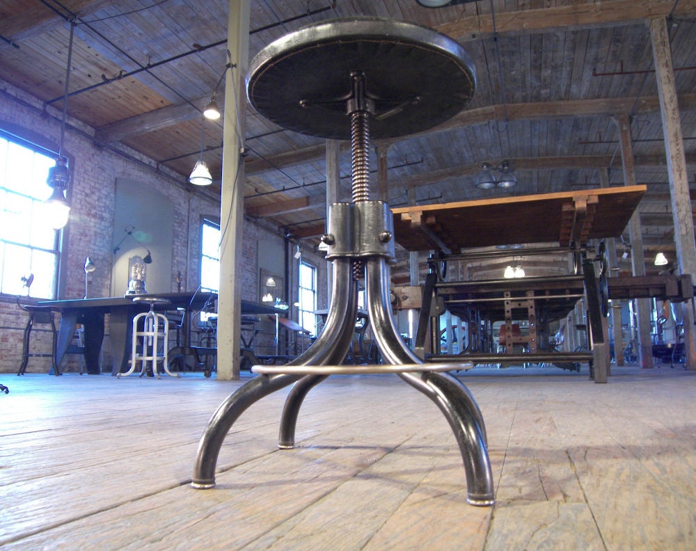 Vintage Hamilton Industrial Stool 2