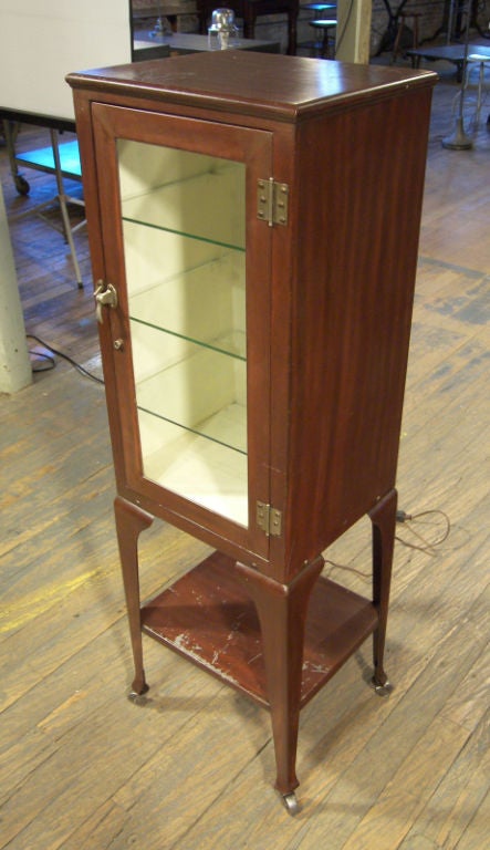Vintage Metal Light Up Medical Cabinet 2