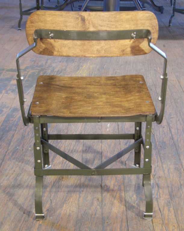 Set of 6, Original, Vintage Industrial, DoMore Health Chair at 1stDibs