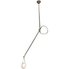 Vintage Industrial Adjustable OC White Ceiling Task Light Lamp with Cage Shade 5