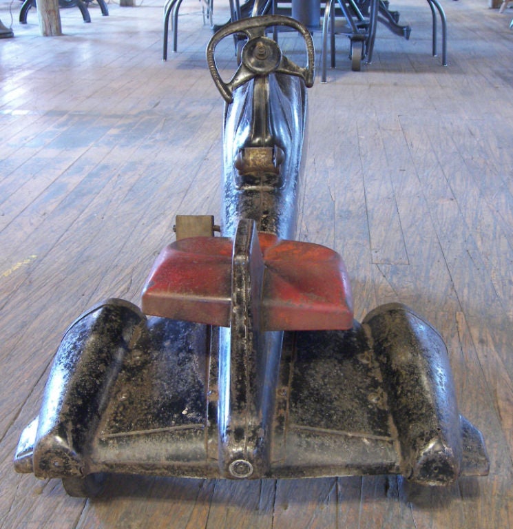 20th Century Vintage Metal Toy Peddle Airplane / Car