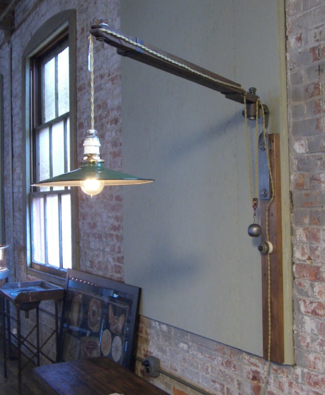 Primitive Industrial Swing Arm Wall Light