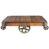 Vintage Wood & Cast Iron Linberry Cart