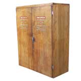 Vintage Industrial Multi-Drawer Wood Storage Cabinet