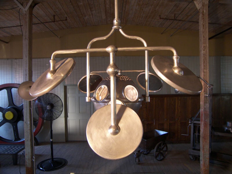 American Multi Beam Metal & Glass Ceiling Surgical / Medical Light / Lamp