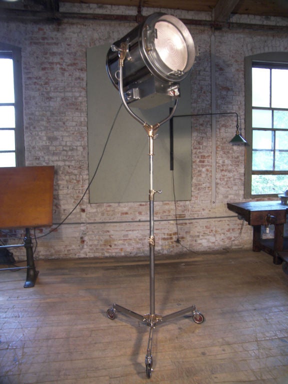 Vintage Industrial Adjustable Theater Spot Light / Lamp