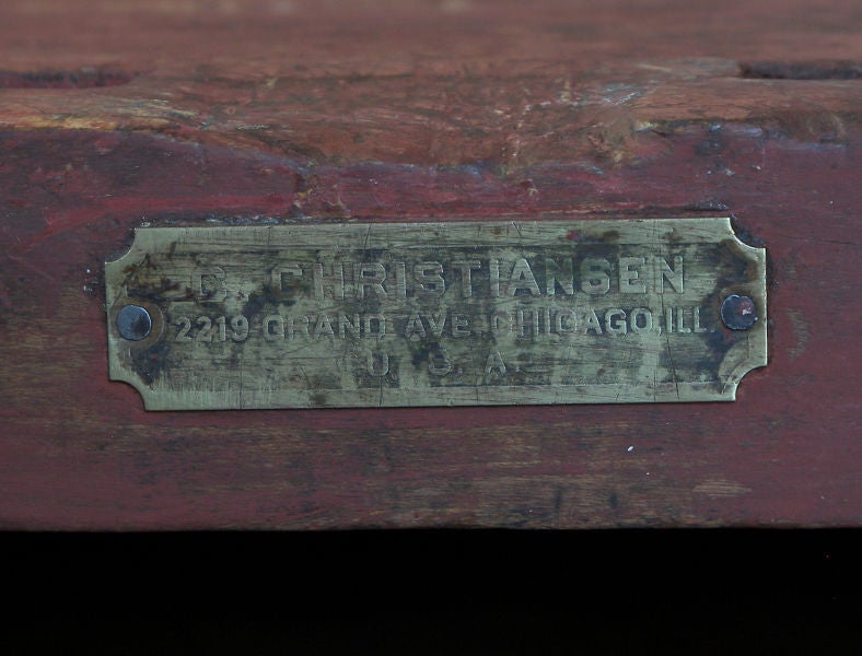Vintage Industrial Wood Violin Maker's Workbench / Table 3