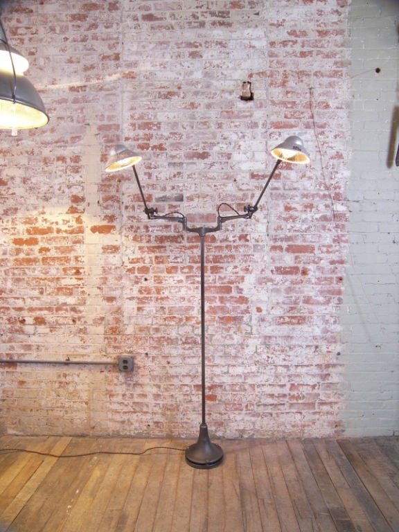 double arm floor lamp