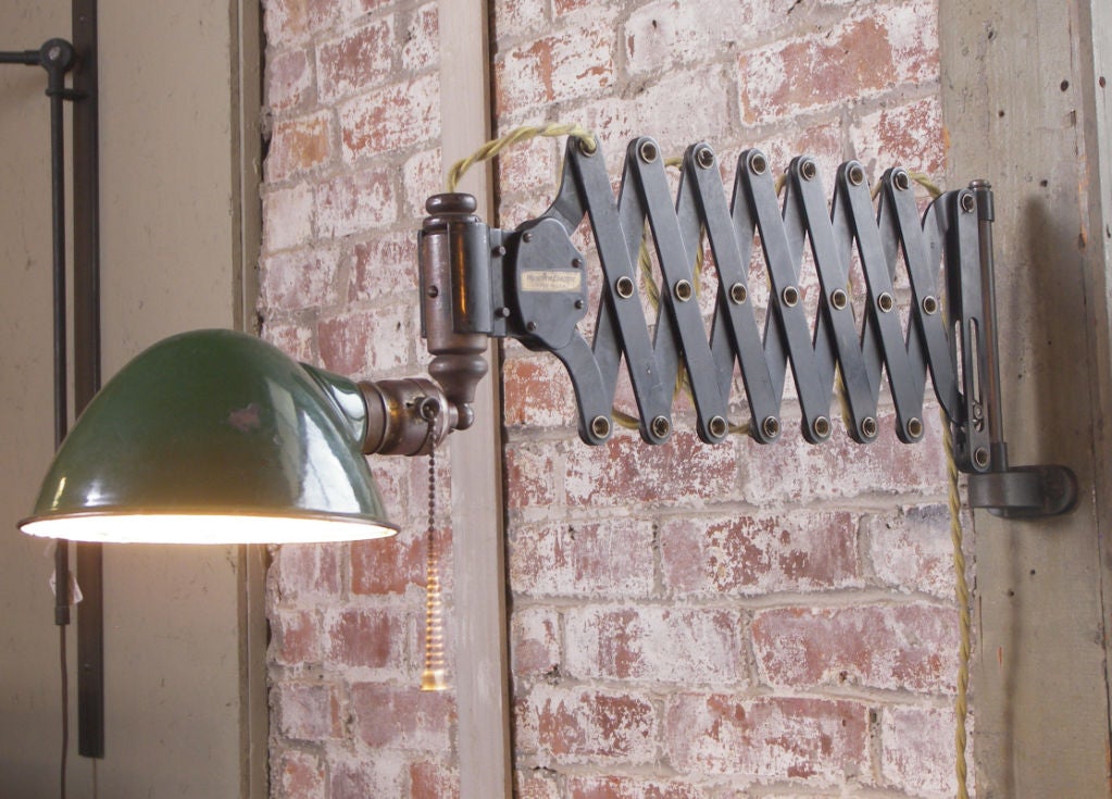 Vintage Industrial Scissor Wall Light