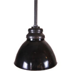 Vintage Industrial Black Enamel Hanging Ceiling Pendant Lamp, Light 3