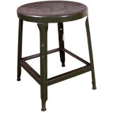 Vintage Industrial Metal Stool