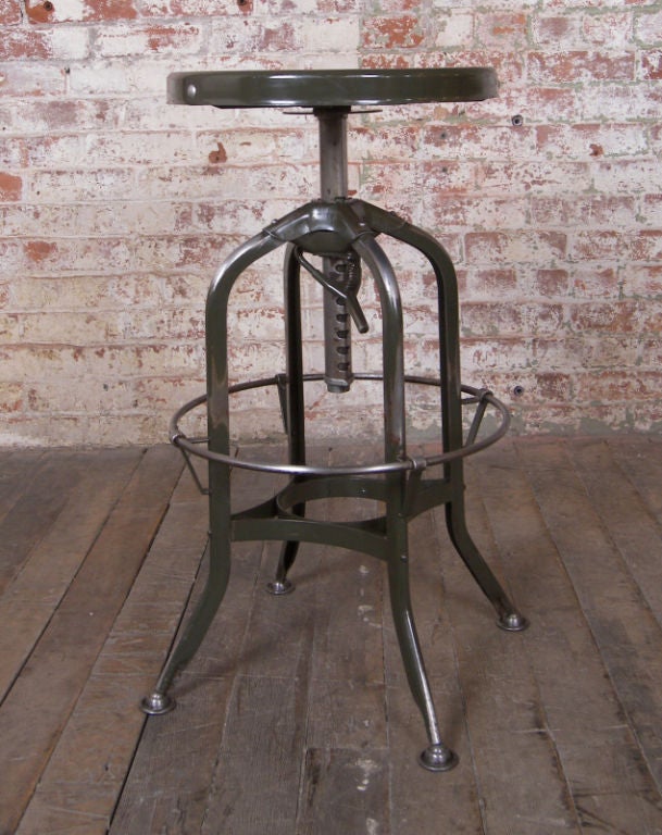 adjustable metal stool