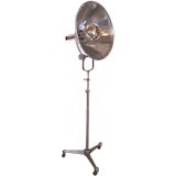 Vintage Adjustable Metal & Cast Iron Floor Standing Sun Lamp