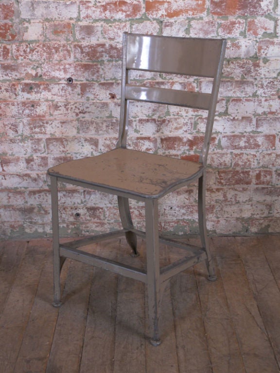 Set of 10 Vintage Industrial, Toledo Metal Dining Chairs 2